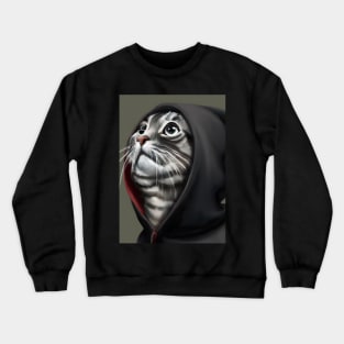 Hoodie Cat Crewneck Sweatshirt